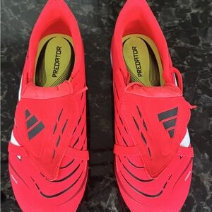 Adidas Men's Red and Black Predator Athletic Shoes